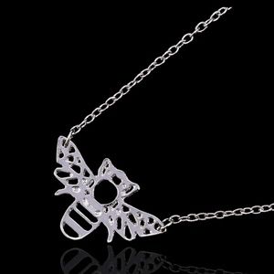 Jewelry - SILVER HONEY BEE PENDANT NECKLACE NEW Jewelry - SILVER HONEY BEE PENDANT NECKLACE NEW